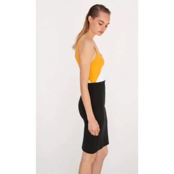 Zara Color Block Geometric Bodycon Dress NWT Size Small - Picture 2 of 8